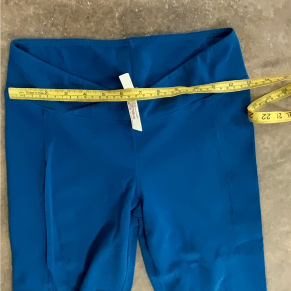 Free People Movement Blue Turnout Tie Ballet Yoga Leggings - Size Small OBO - Picture 6 of 8